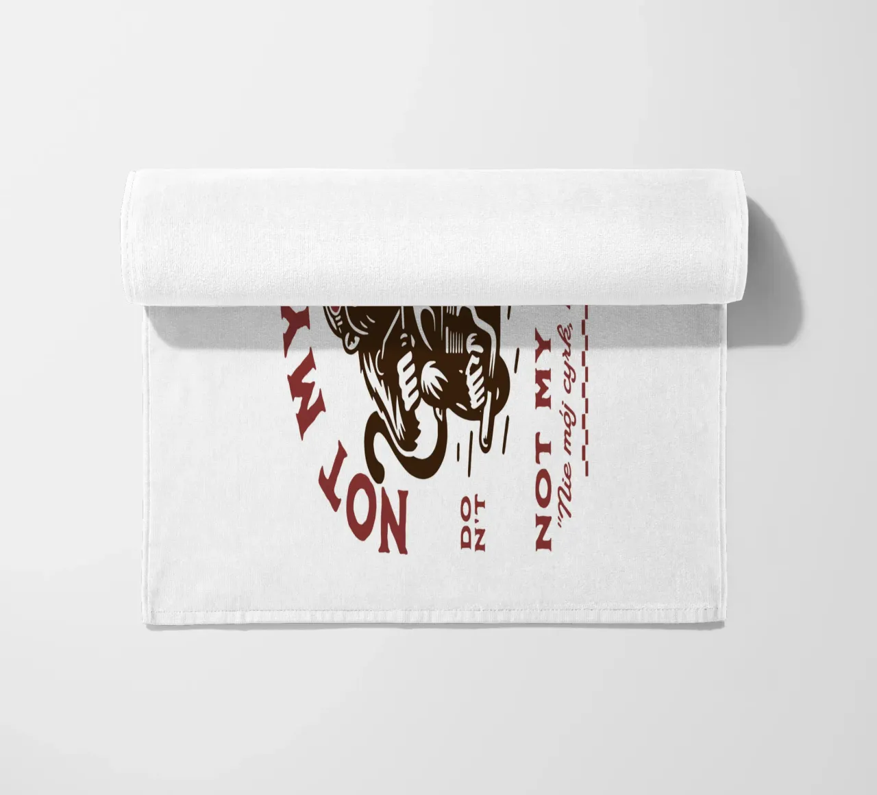 Not My Circus, Not My Monkeys beach towel by Gunawan Rb