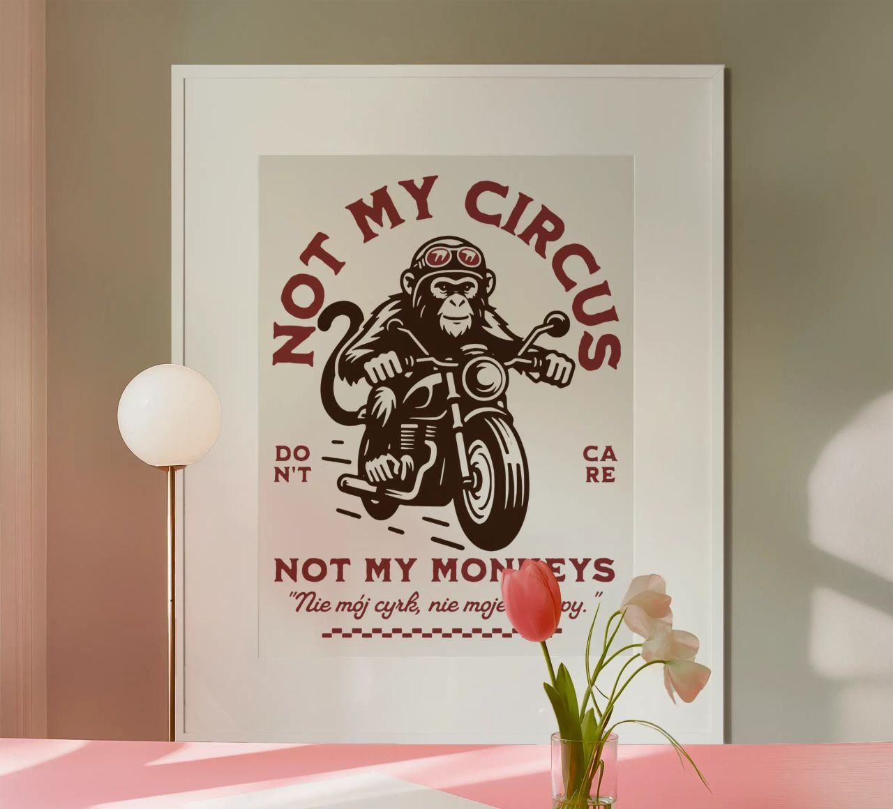 Nicht mein Zirkus, nicht meine Affen Poster von Gunawan Rb