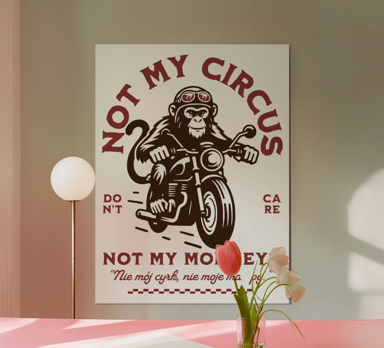 Nicht mein Zirkus, nicht meine Affen Poster von Gunawan Rb