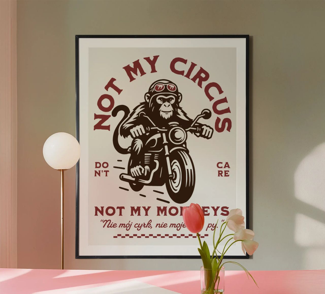 Nicht mein Zirkus, nicht meine Affen Poster von Gunawan Rb
