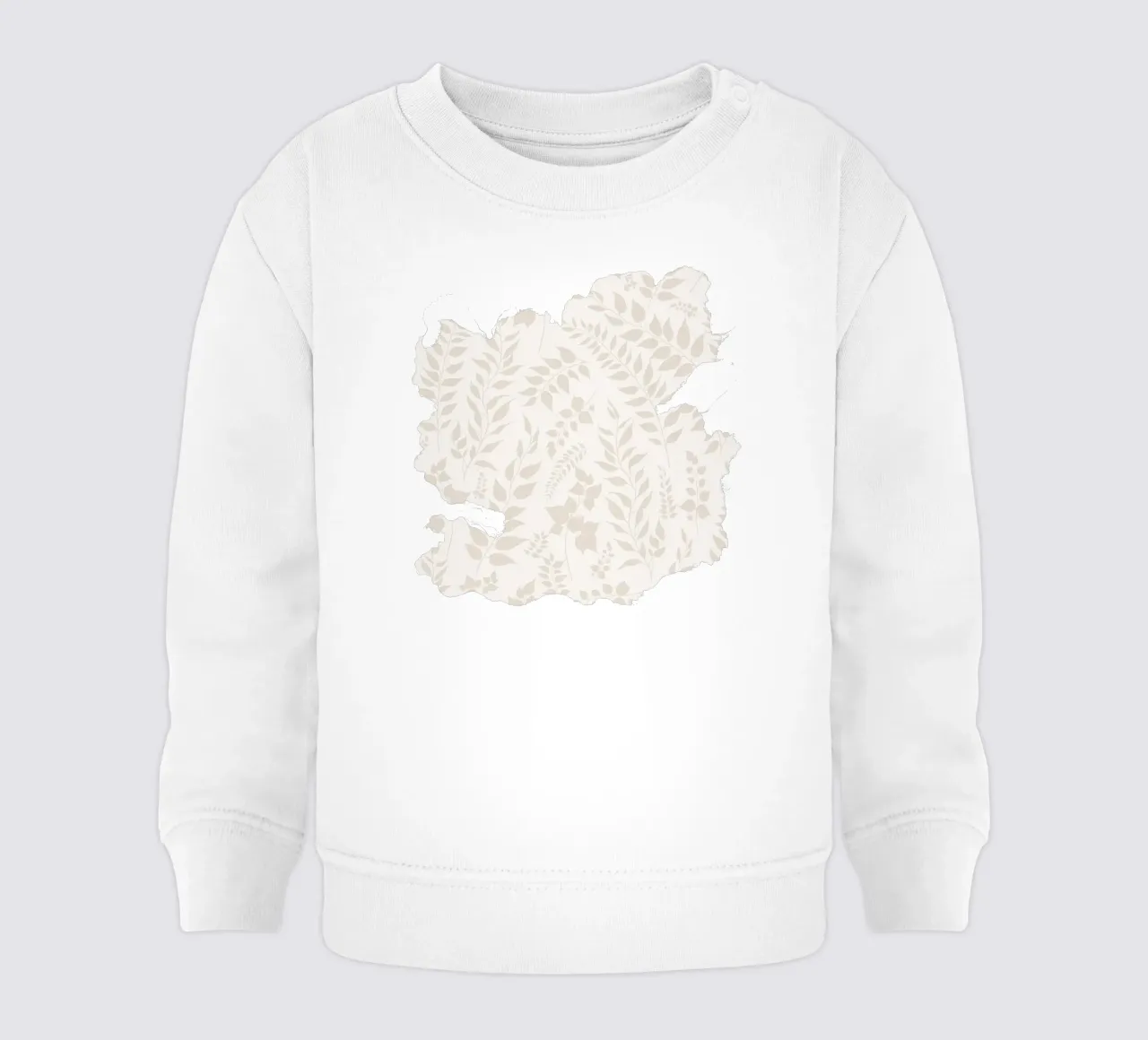 Greenery Botanical Print Topo Hojas sudadera de bebé de SilverPegasus