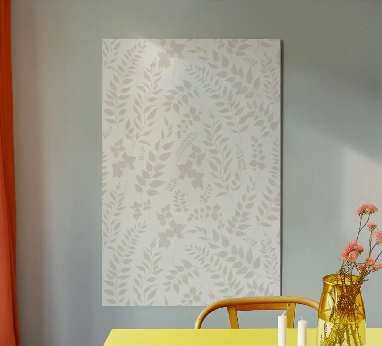 Greenery Botanical Print Topo Hojas aluminio dibond de SilverPegasus