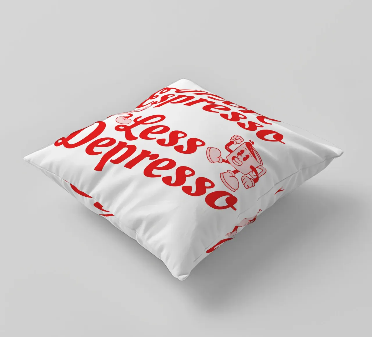 More espresso Less depresso cuscino da Gunawan Rb