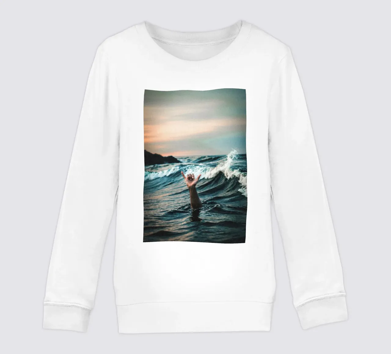 Drownin’ Cool – Shaka Gesture Art felpa bambino da BLICKPUNKT