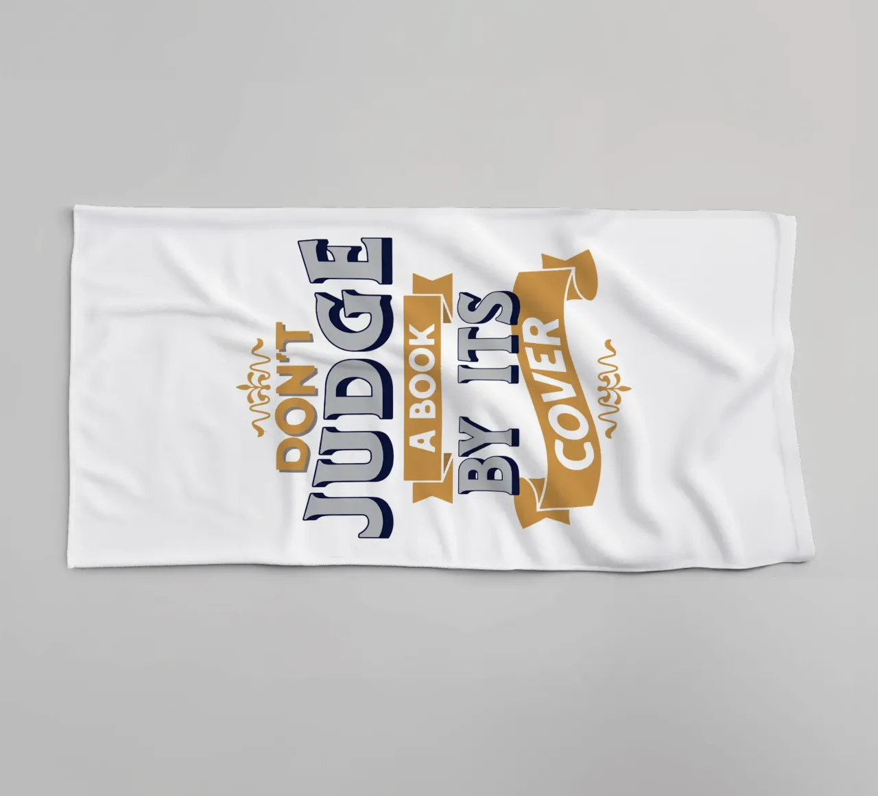 Don't judge a book by its cover towel by Gunawan Rb