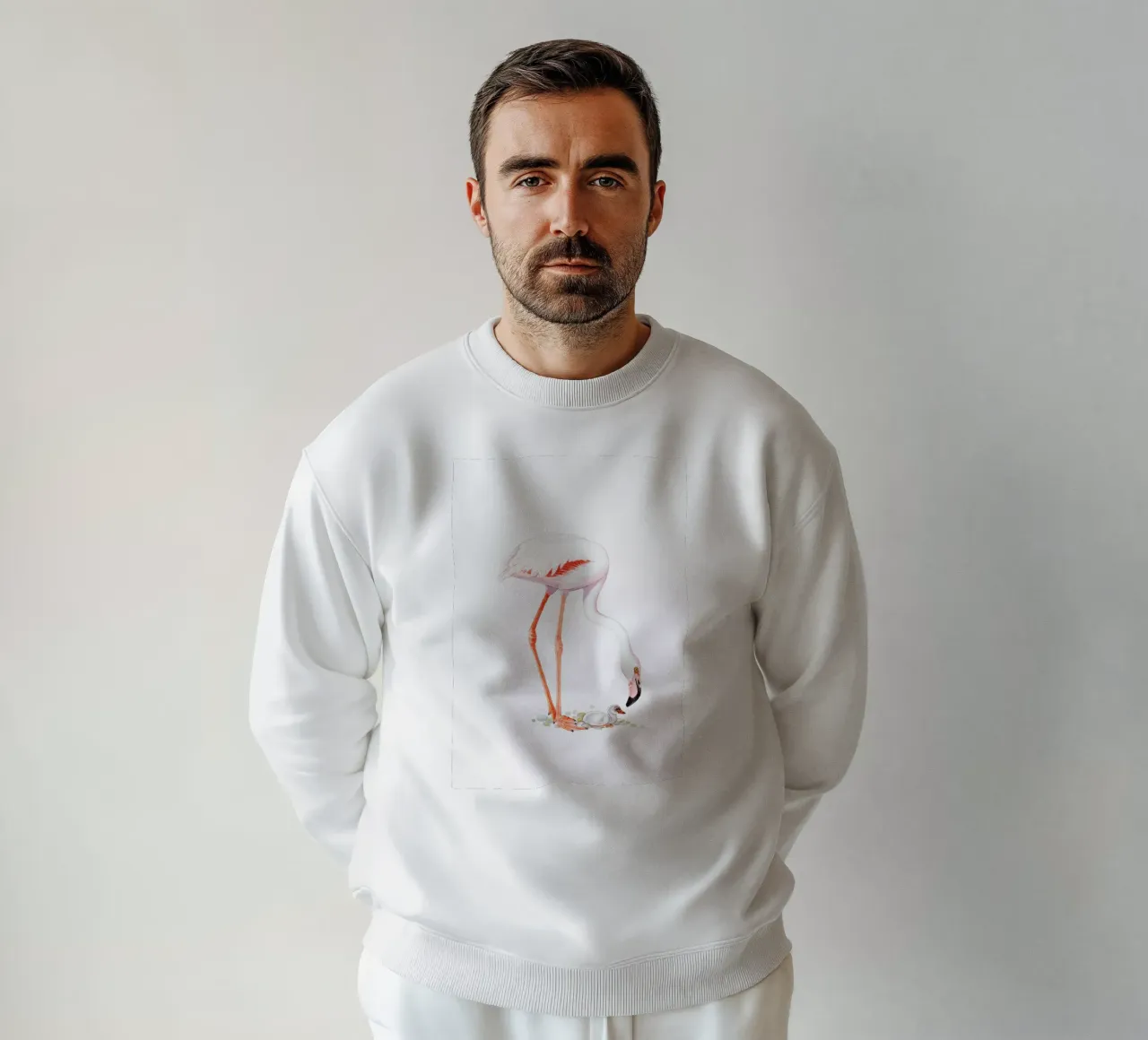 Flamingo with Chick felpa da Flora & Fauna