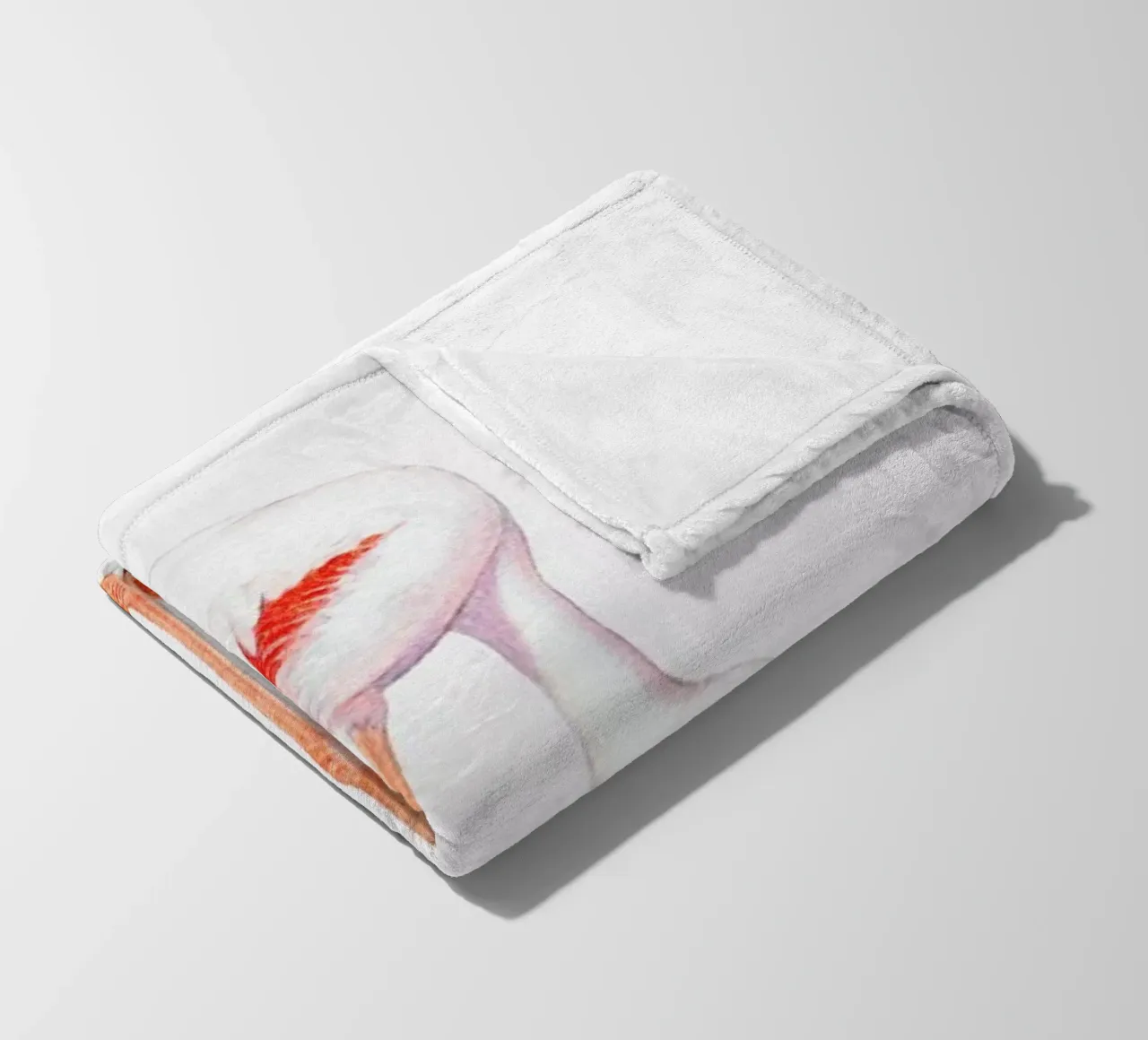 Flamingo with Chick coperta in pile da Flora & Fauna
