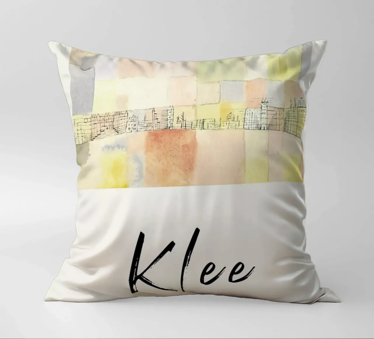 Klee - New Part of the Town M cuscino da ARTOTHEK