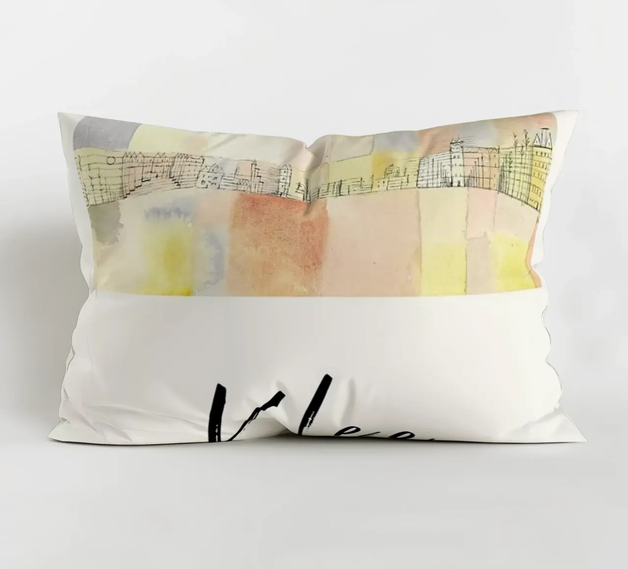 Klee - New Part of the Town M cuscino da ARTOTHEK