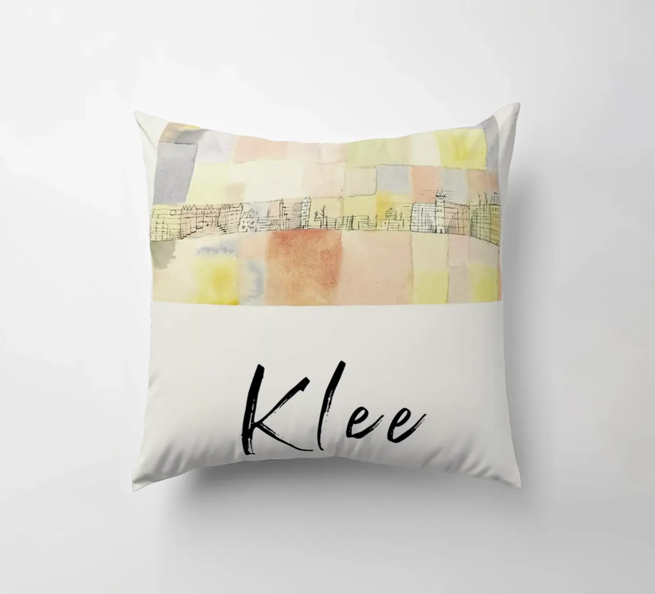 Klee - New Part of the Town M cuscino da ARTOTHEK