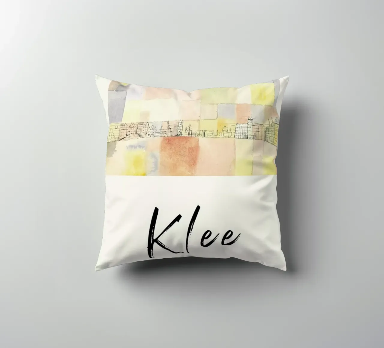 Klee - New Part of the Town M cuscino da ARTOTHEK