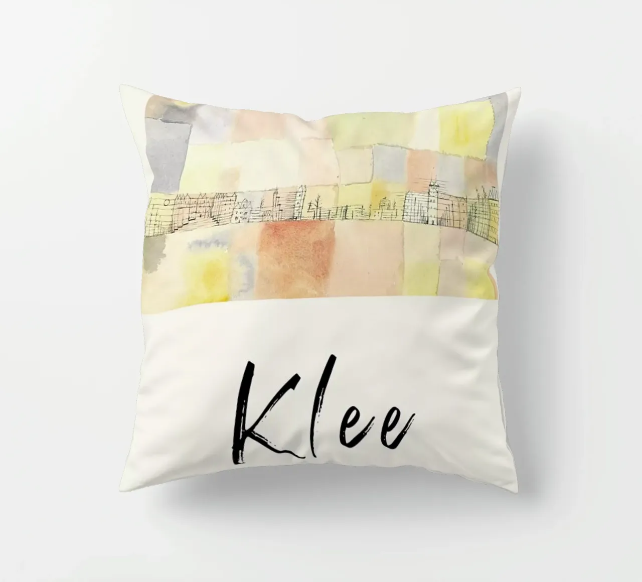 Klee - New Part of the Town M cuscino da ARTOTHEK