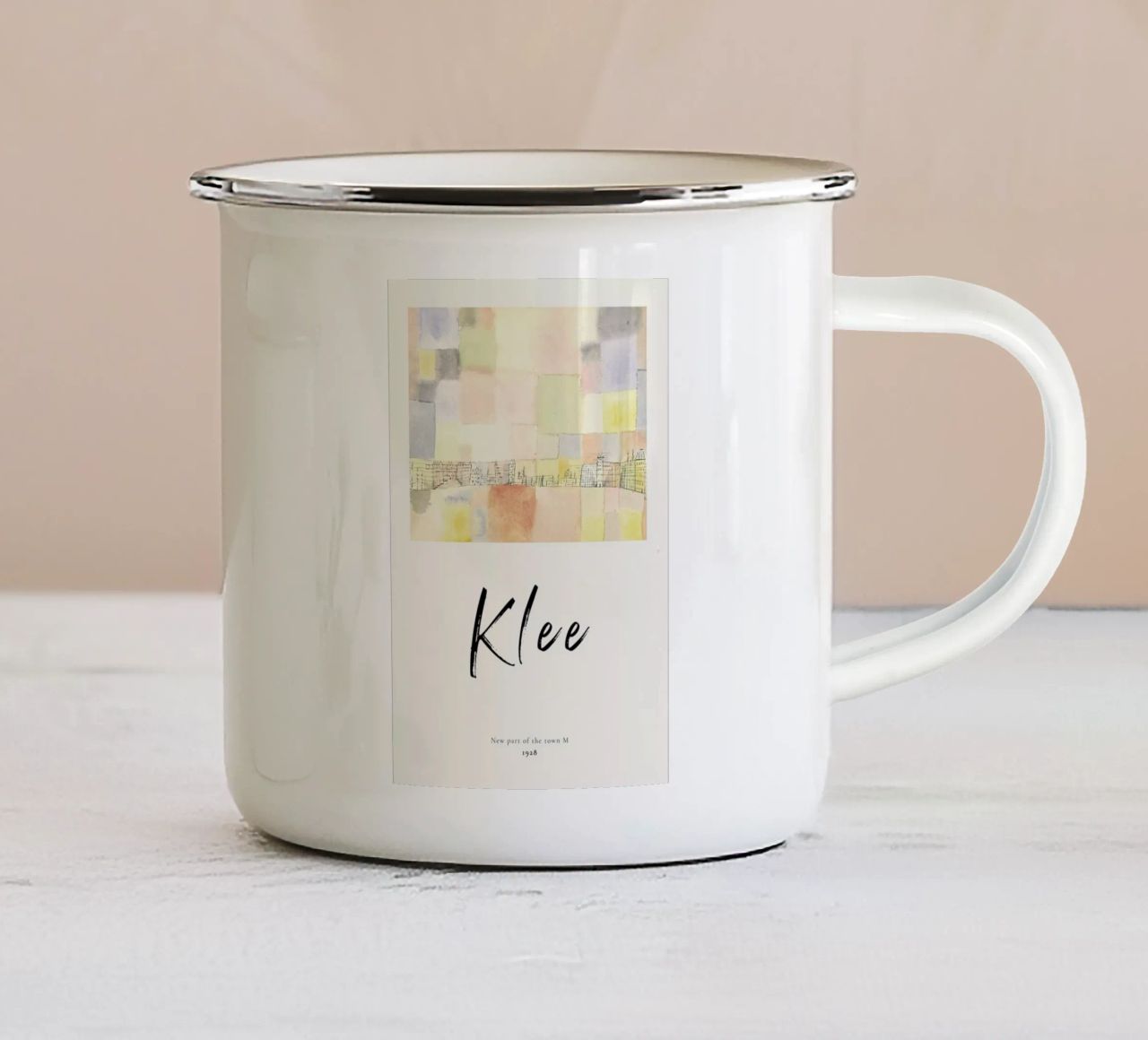 Klee - New Part of the Town M tazza in smalto da ARTOTHEK
