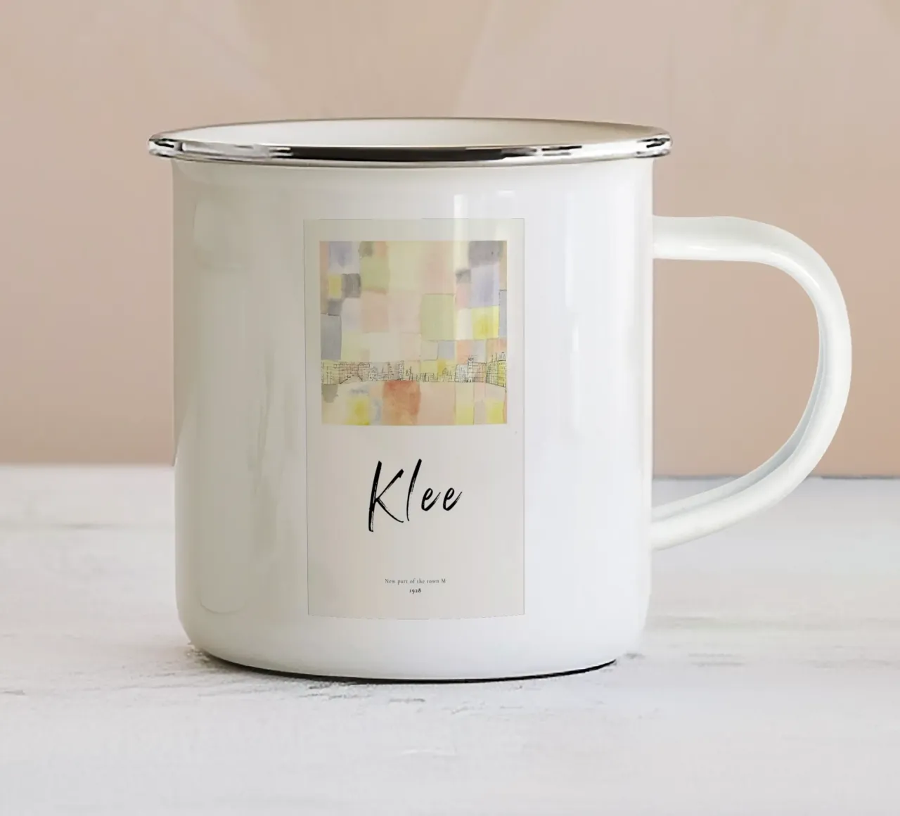Klee - New Part of the Town M taza de esmalte de ARTOTHEK