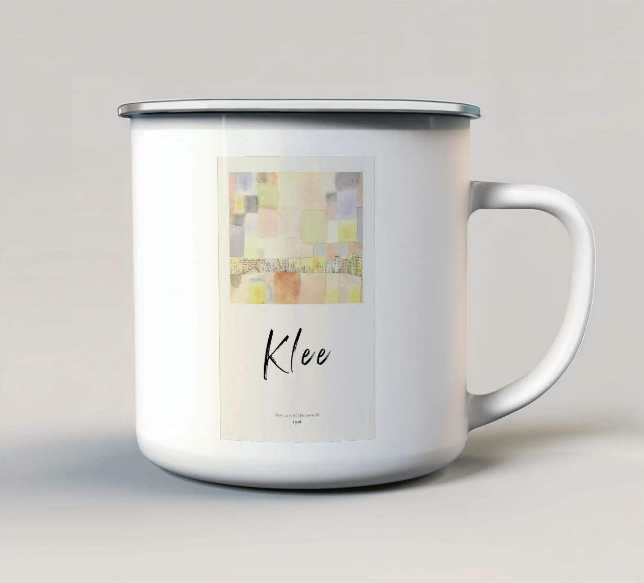 Klee - New Part of the Town M tazza in smalto da ARTOTHEK