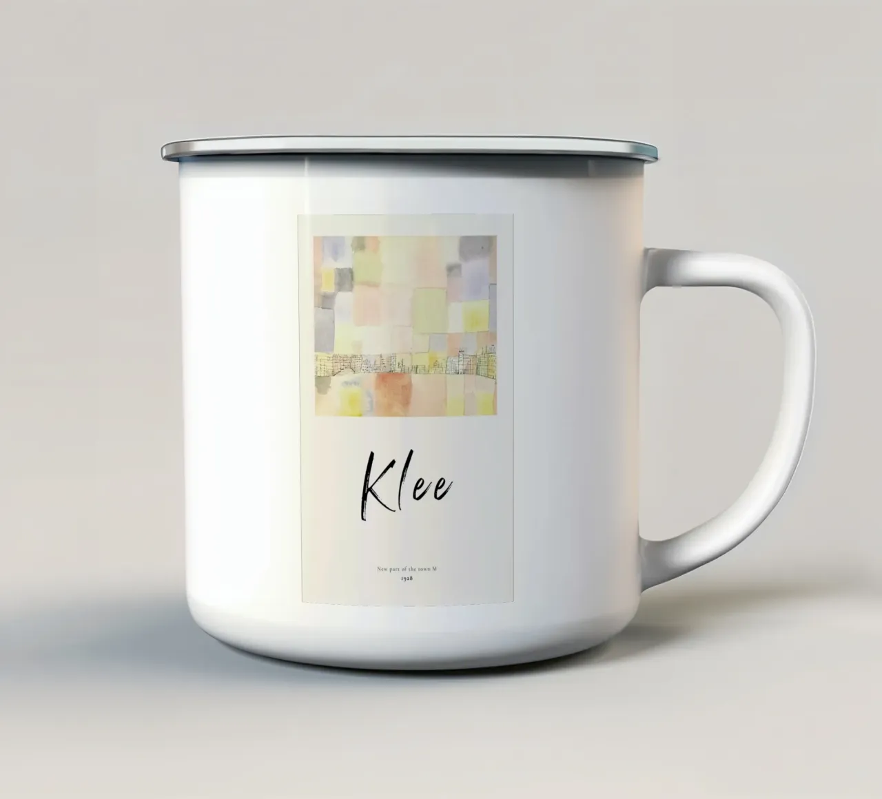Klee - New Part of the Town M taza de esmalte de ARTOTHEK