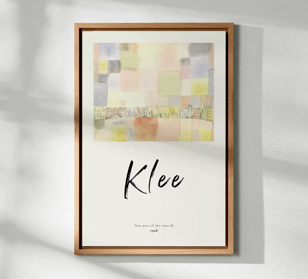 Klee - New Part of the Town M alluminio dibond da ARTOTHEK
