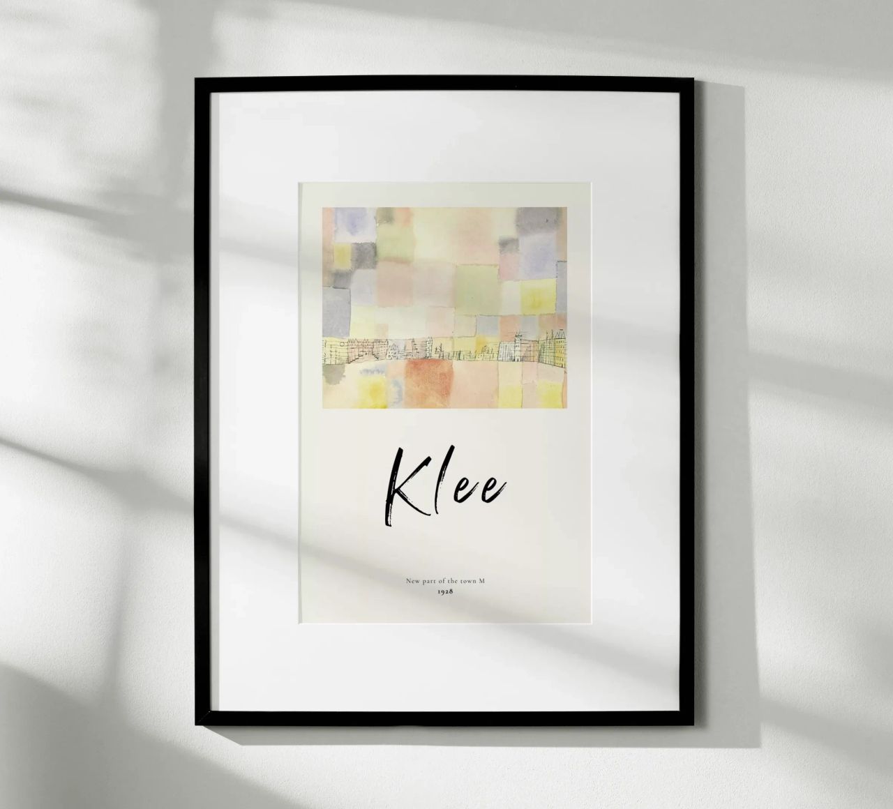 Klee - New Part of the Town M Poster von ARTOTHEK