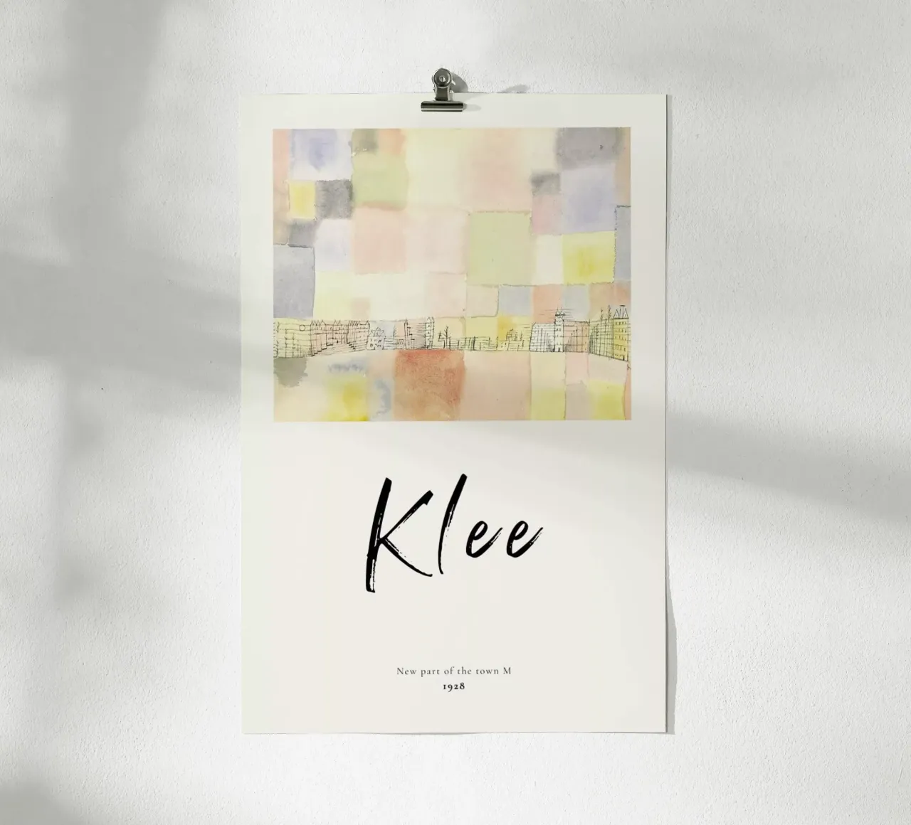 Klee - New Part of the Town M carta hahnemühle da ARTOTHEK