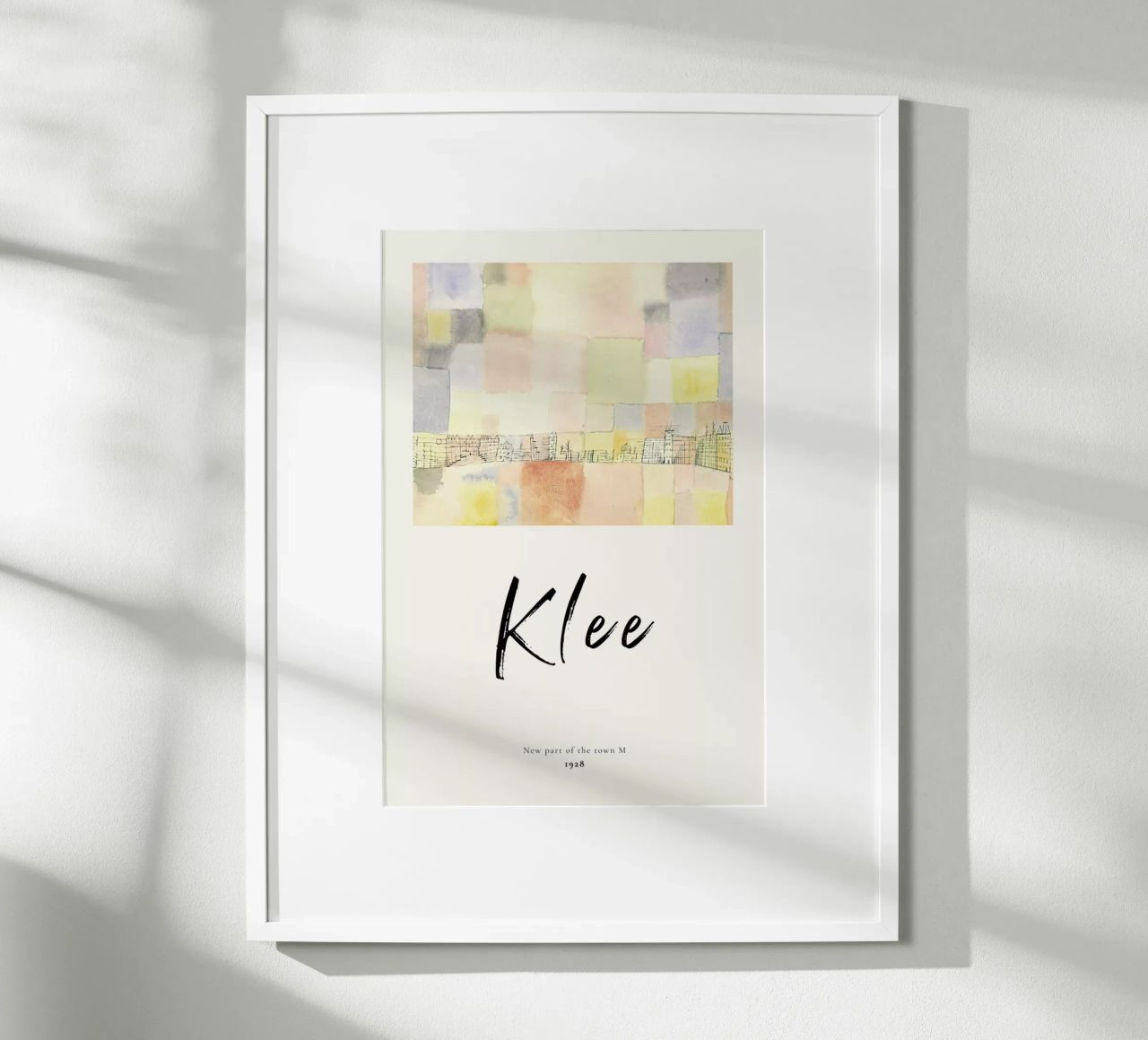 Klee - New Part of the Town M Poster von ARTOTHEK