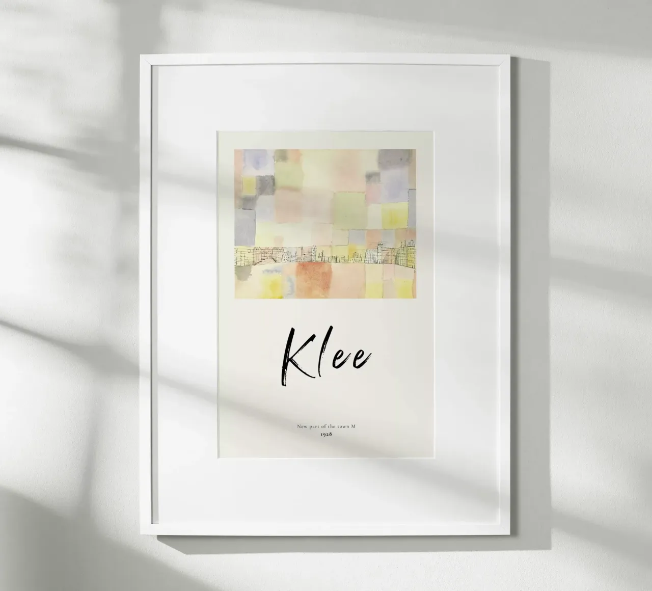 Klee - New Part of the Town M carta hahnemühle da ARTOTHEK