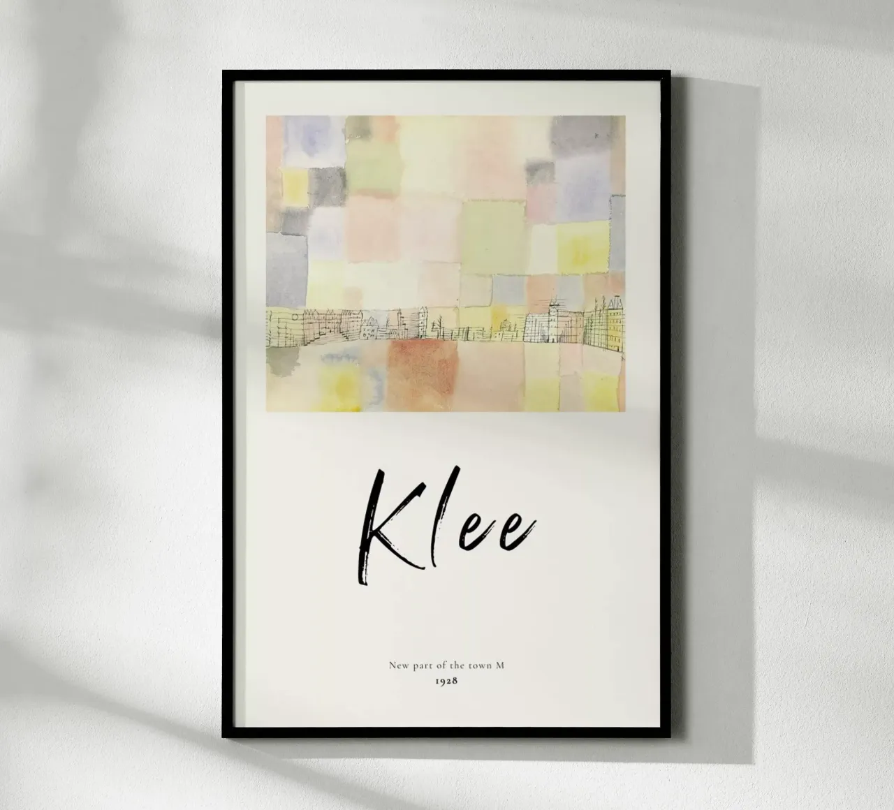 Klee - New Part of the Town M carta hahnemühle da ARTOTHEK