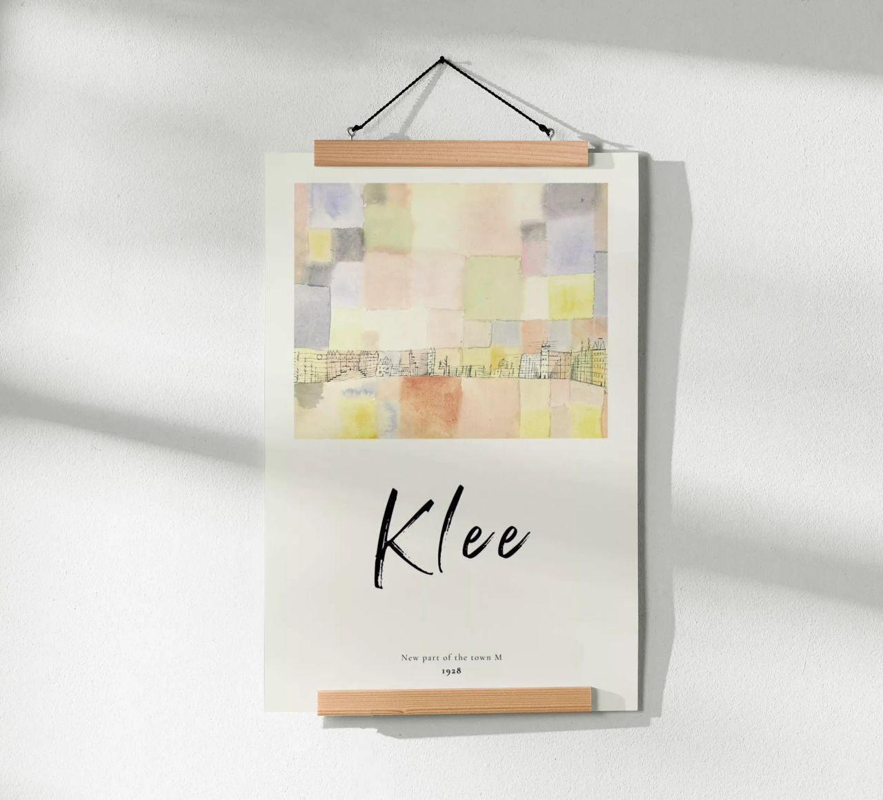 Klee - New Part of the Town M Poster von ARTOTHEK