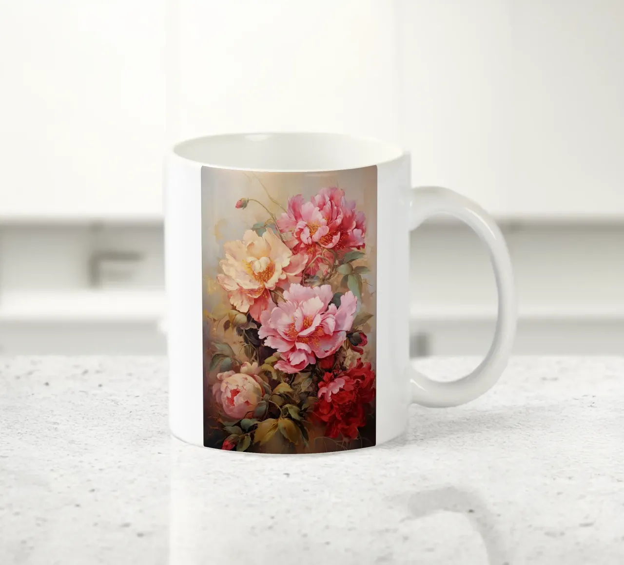 Bloemen weelde keramische mok van Imagine