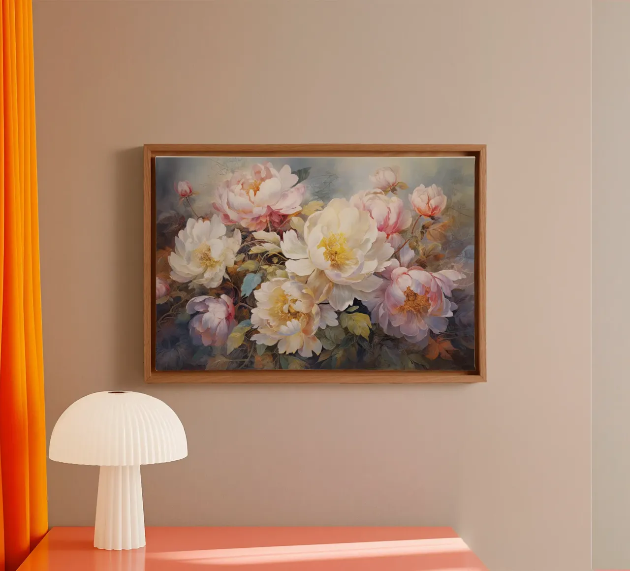 Fiori selvatici tela con Cornice a cassetta da Imagine