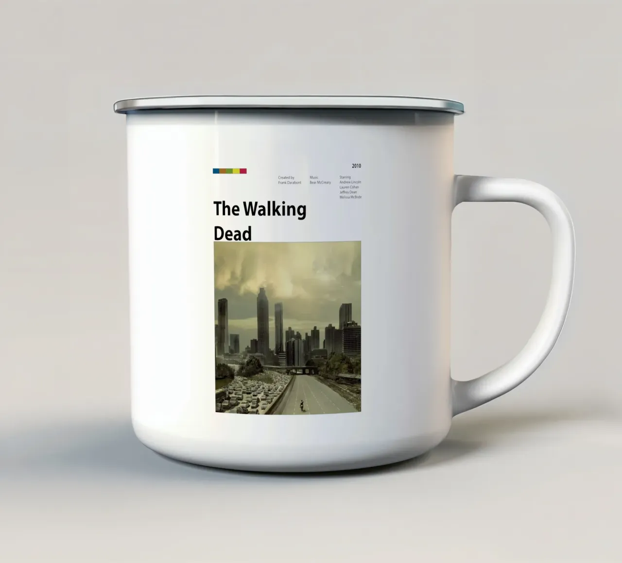 The Walking Dead tazza in smalto da The Movie Wall