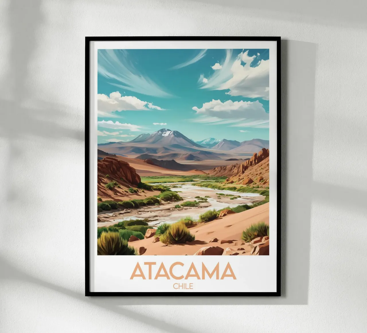 Affiche Atacama poster con telaio in alluminio da Frame the World