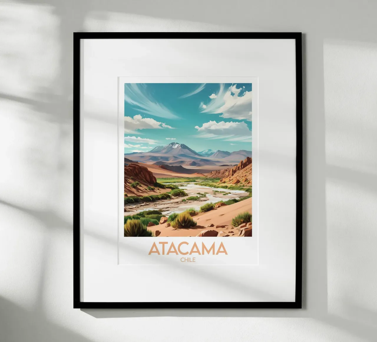 Affiche Atacama poster con telaio in alluminio da Frame the World