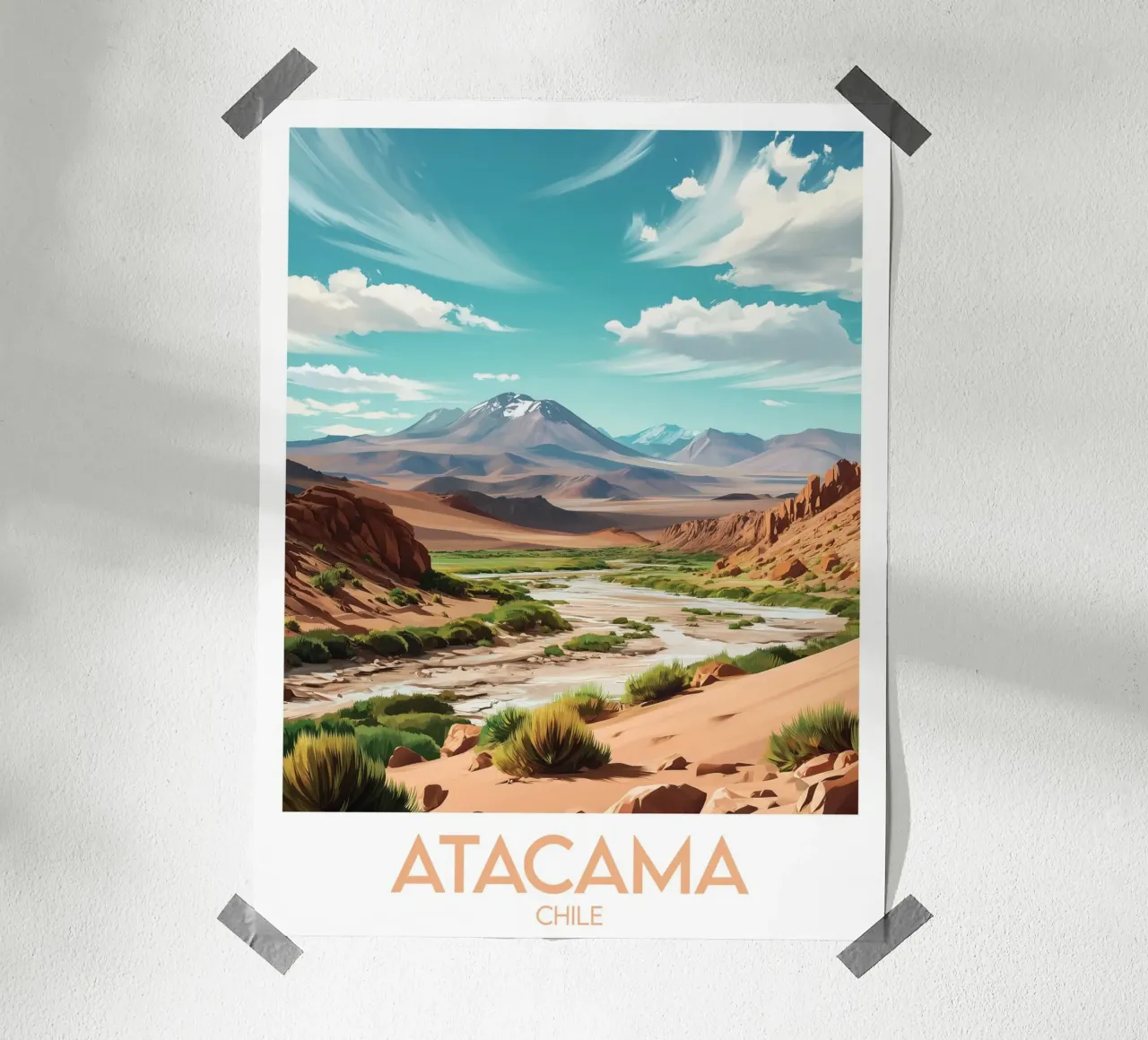 Affiche Atacama poster con telaio in alluminio da Frame the World