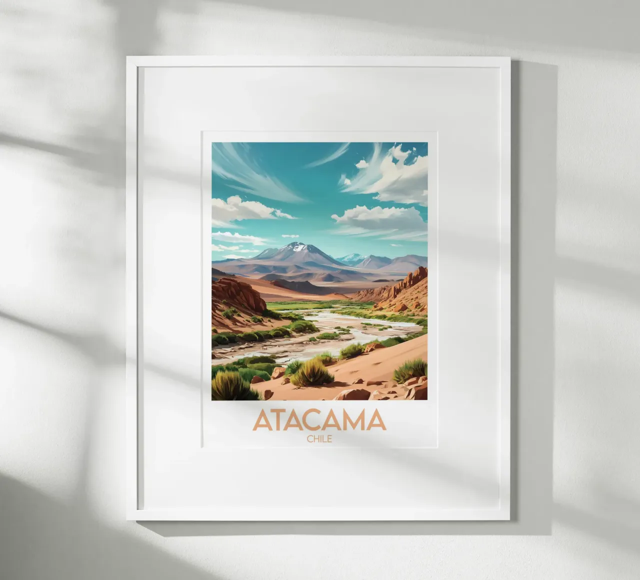 Affiche Atacama poster con telaio in alluminio da Frame the World