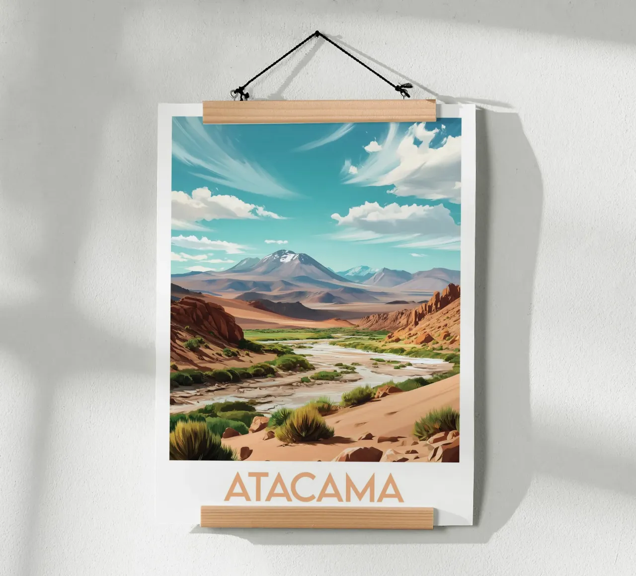Affiche Atacama poster con telaio in alluminio da Frame the World