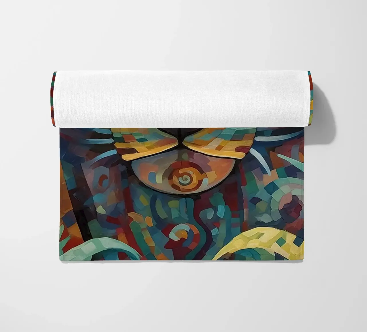 Abstracte tijger strandhanddoek van Imagine