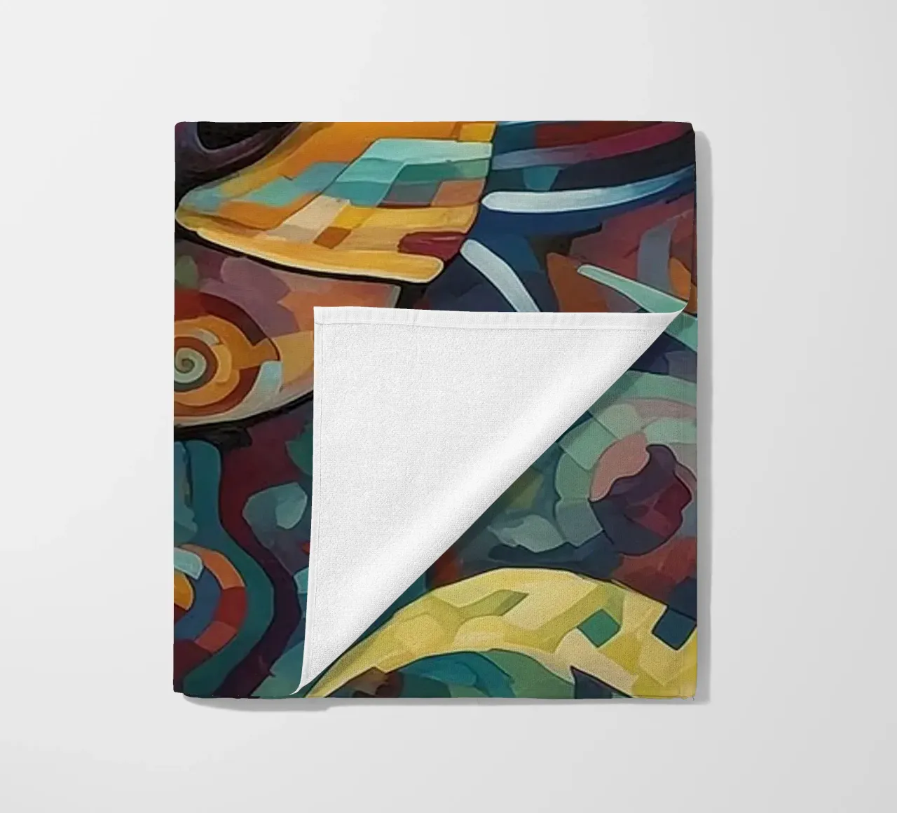 Abstracte tijger strandhanddoek van Imagine