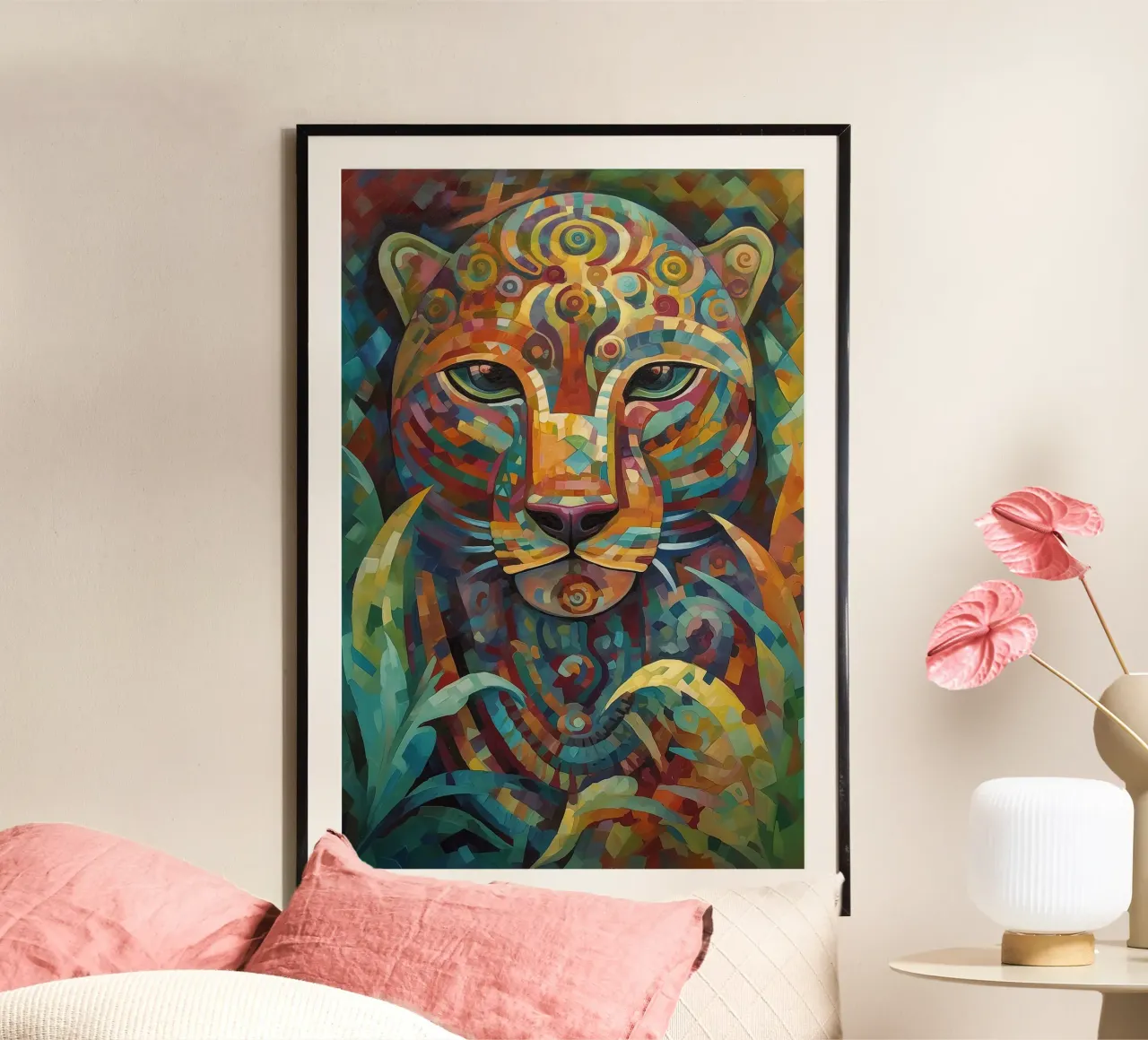 Abstract tiger hahnemühle by Imagine