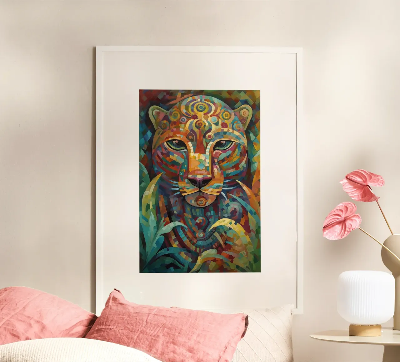 Abstract tiger hahnemühle by Imagine