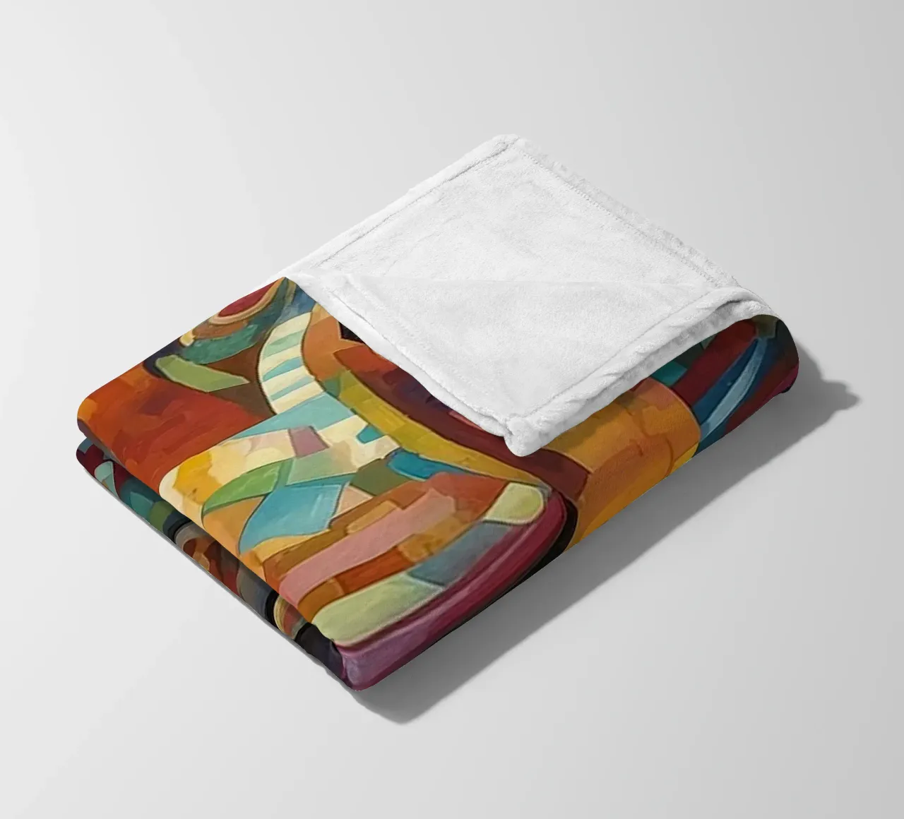 Abstrakter Tiger Fleecedecke von Imagine