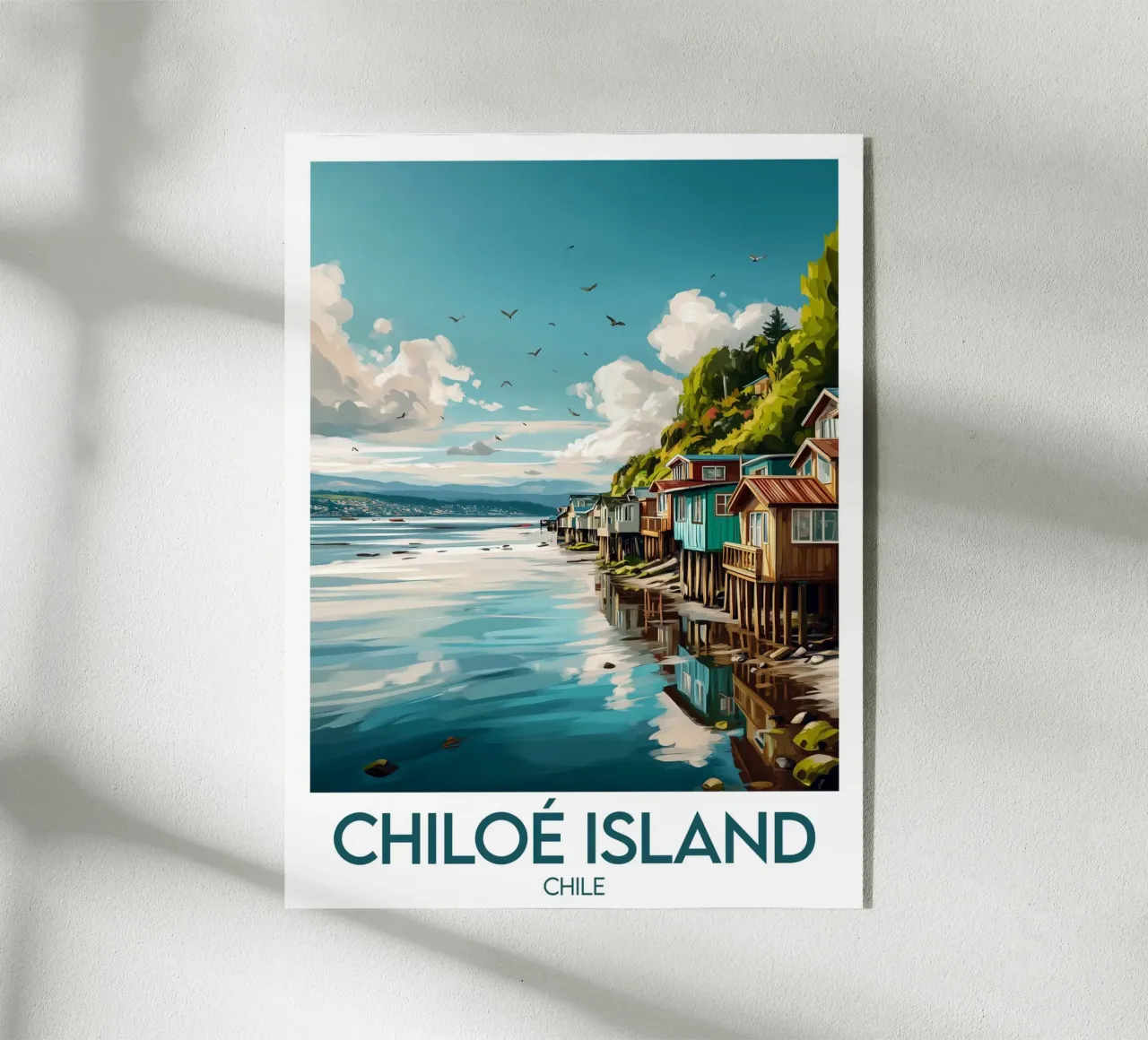 Affiche Chiloé Island plexiglass da Frame the World