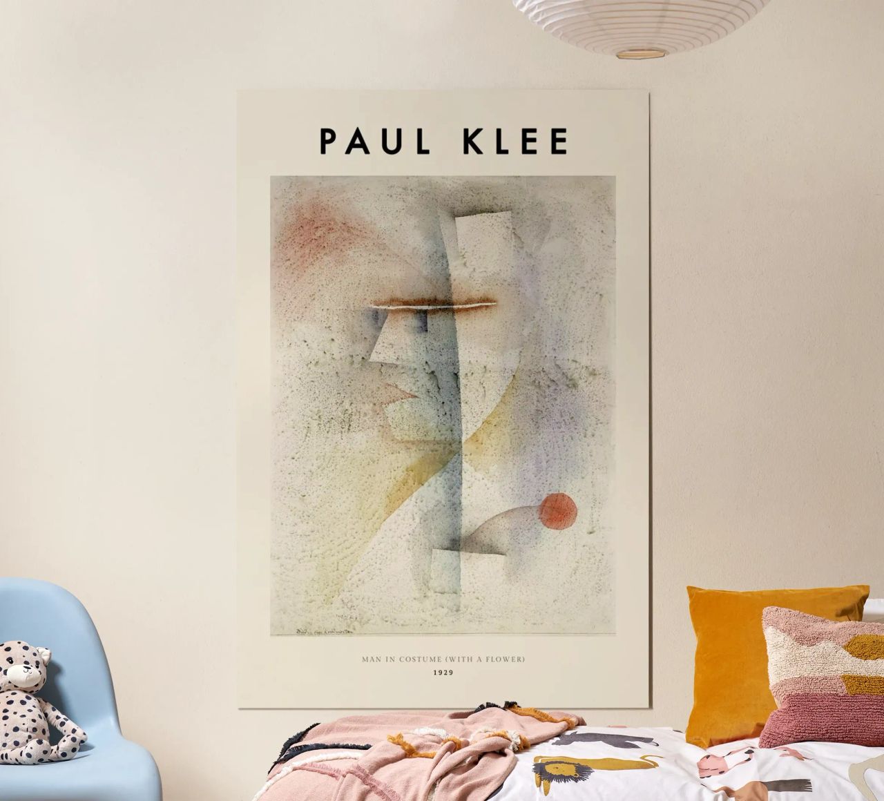 Klee - Man in Costume (with a Flower) poster da ARTOTHEK