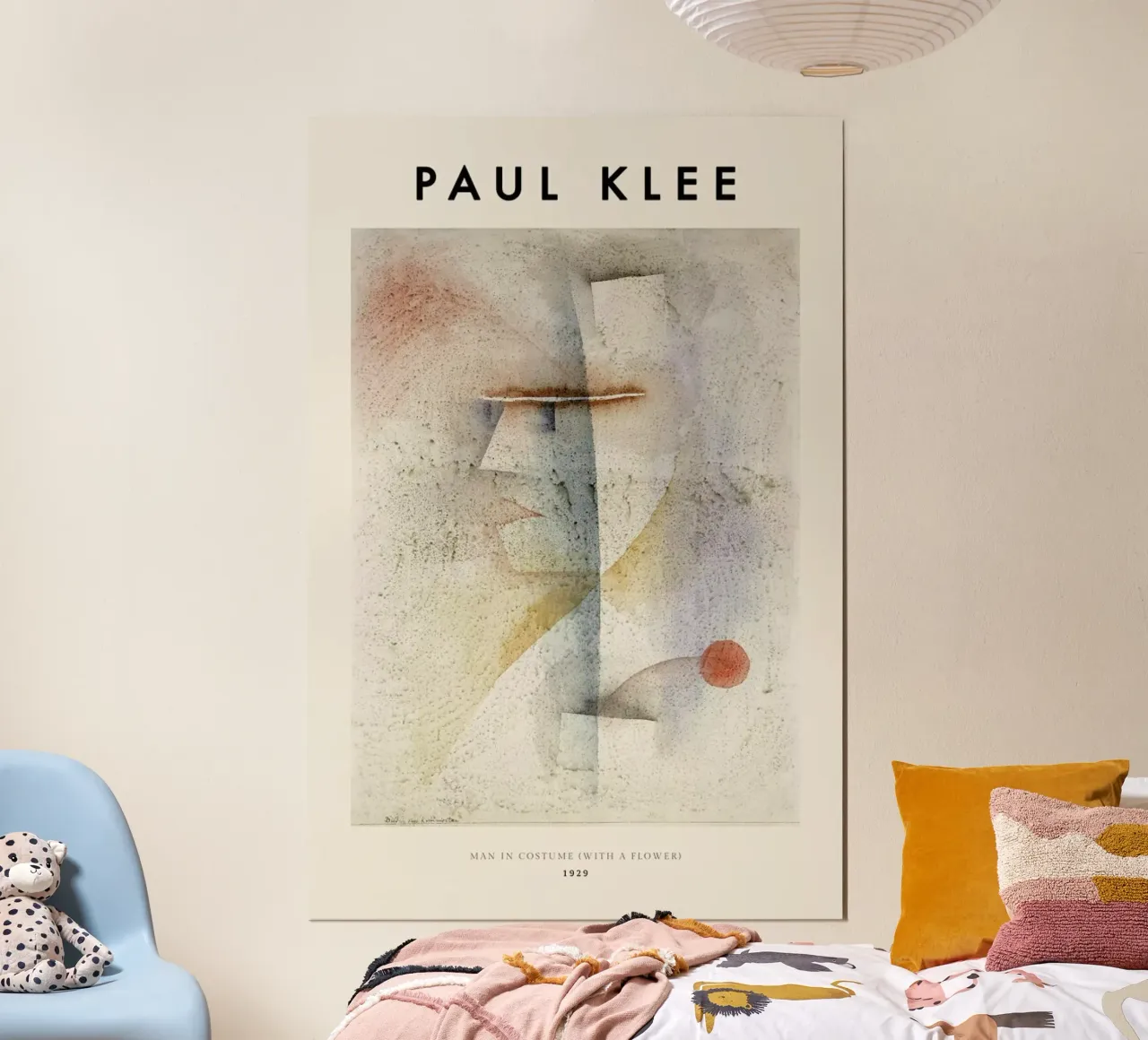 Klee - Man in Costume (with a Flower) poster da ARTOTHEK