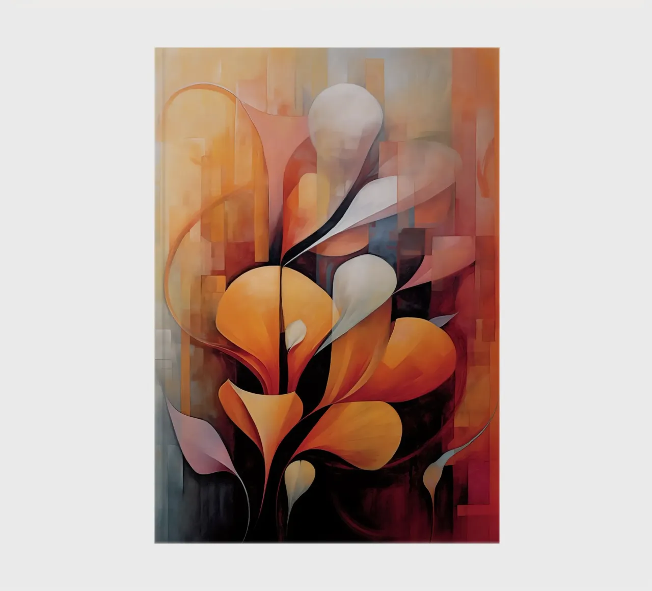 Abstract flowers notebook by Imagine