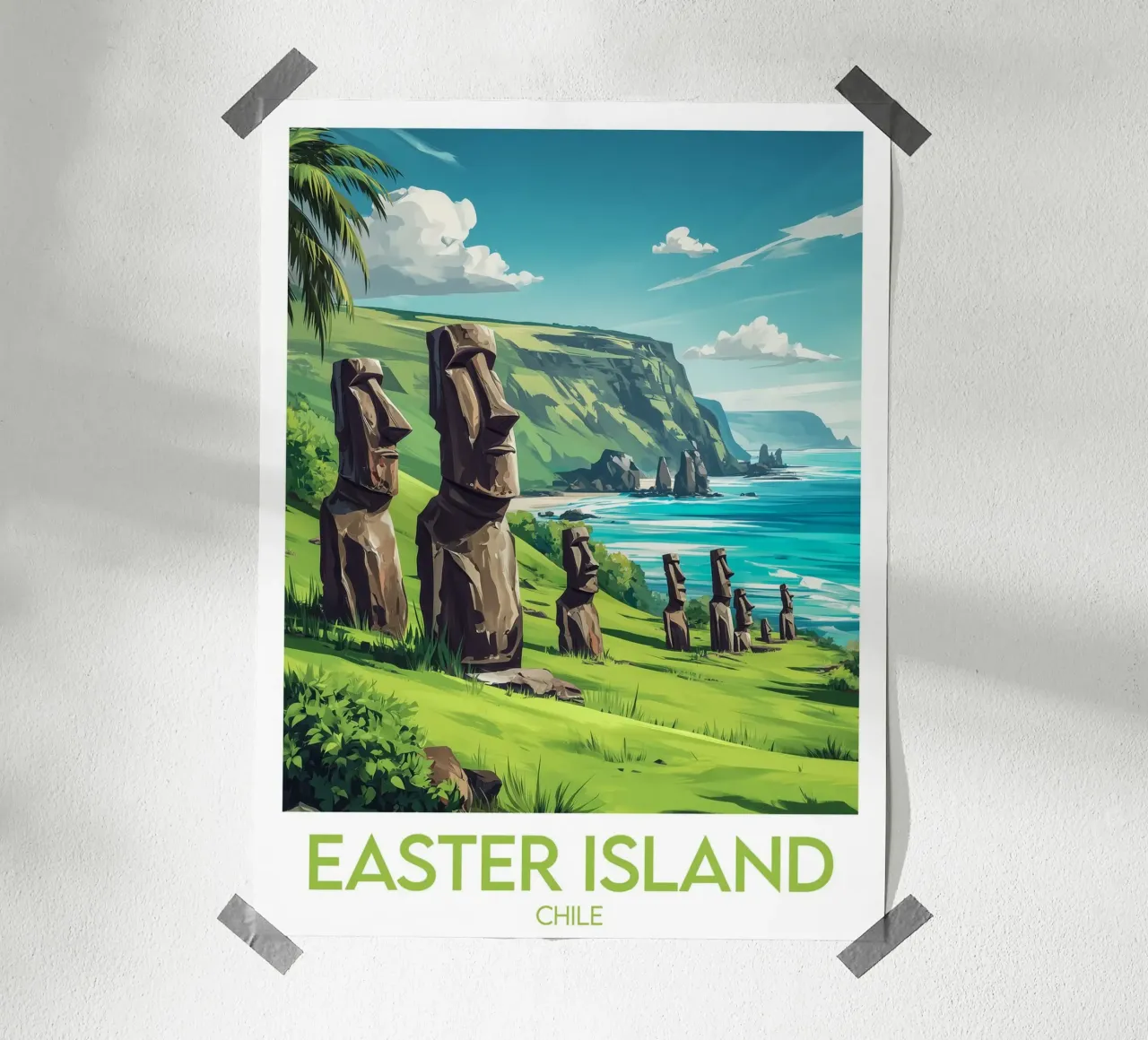 Affiche Isola di Pasqua carta hahnemühle da Frame the World