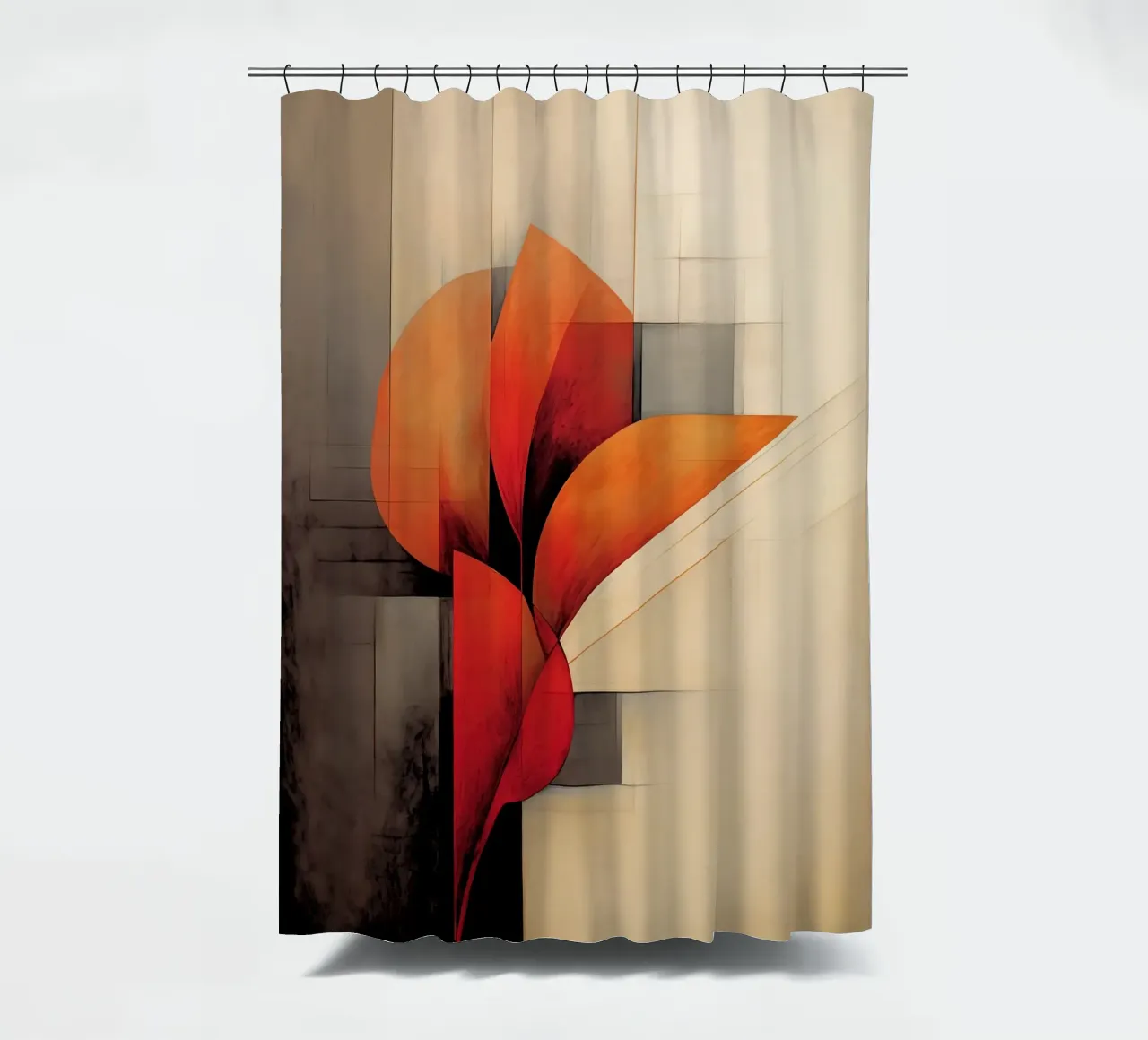 Abstrakte Form Duschvorhang von Imagine