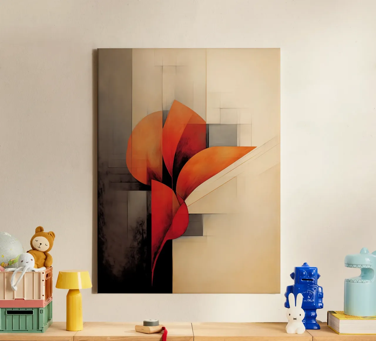 Abstracte vorm canvas van Imagine