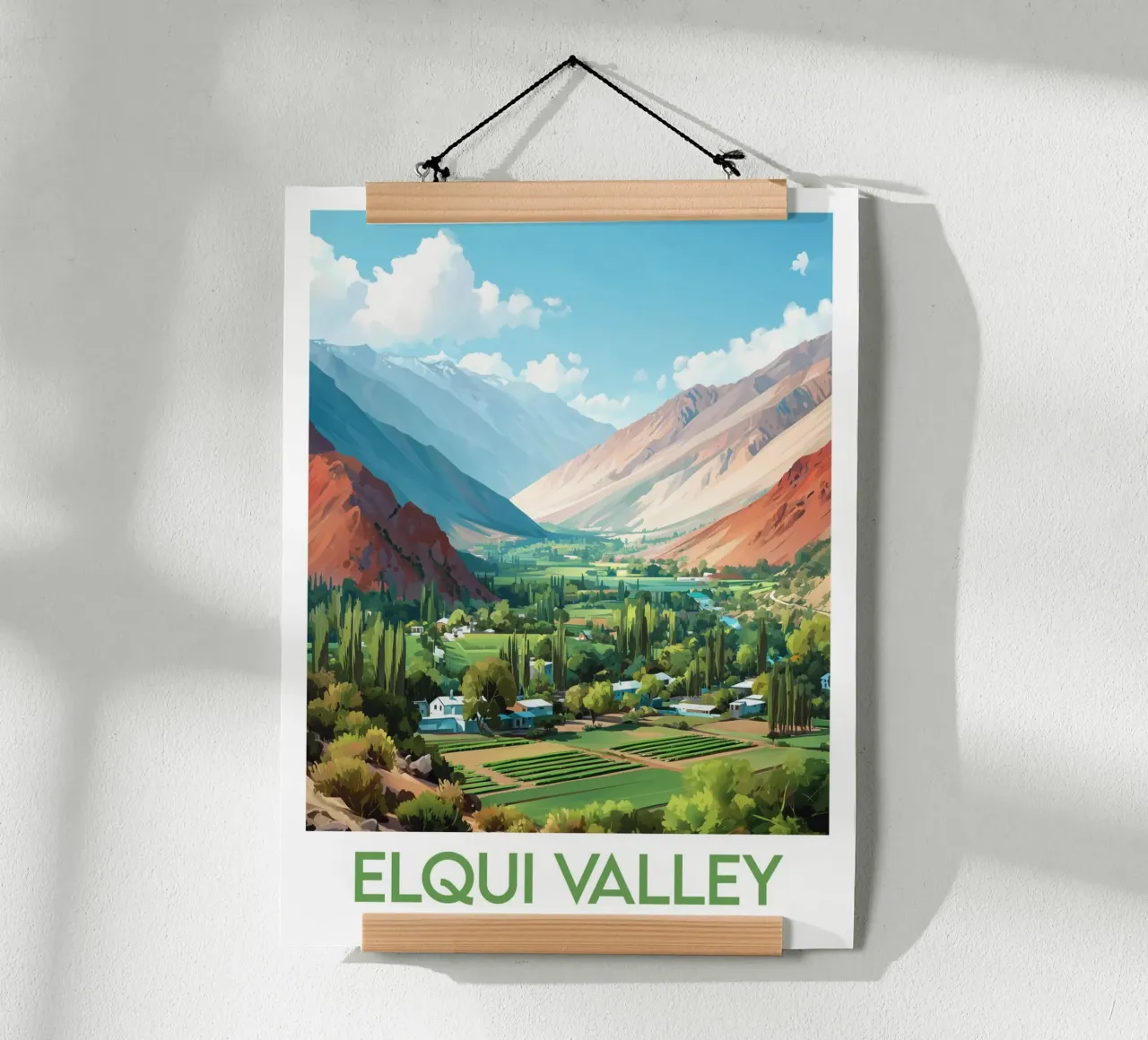Affiche Elqui Valley poster con telaio in alluminio da Frame the World