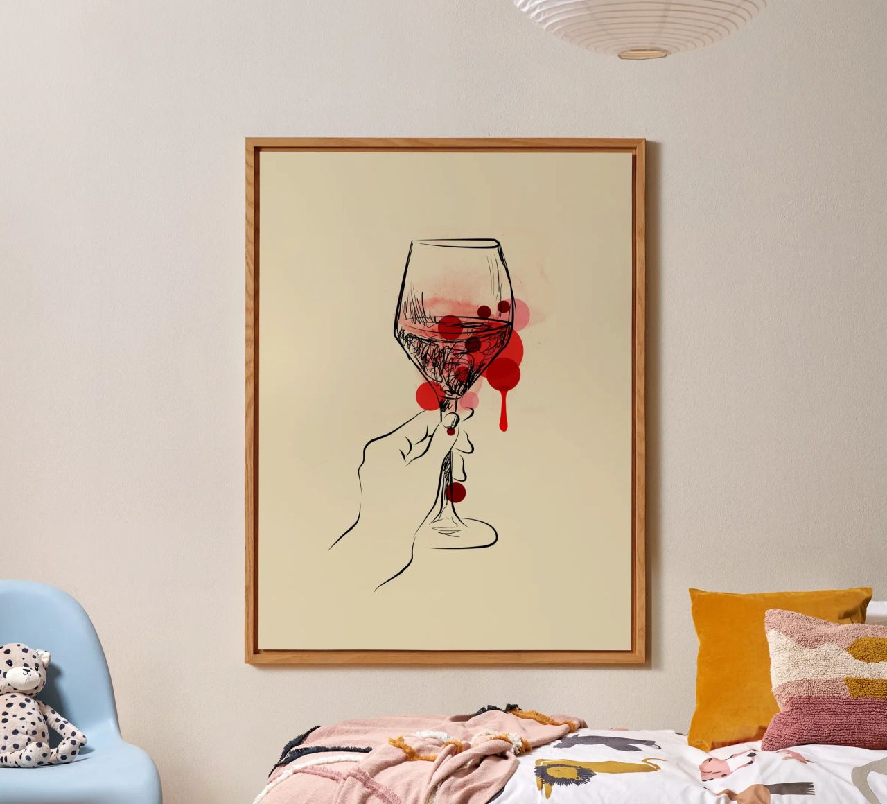 Wine in Lines alluminio dibond da Indigo Rain