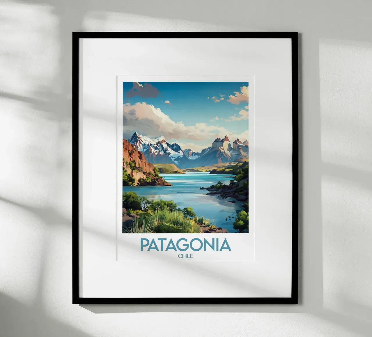 Patagonia Chili affiche Poster von Frame the World